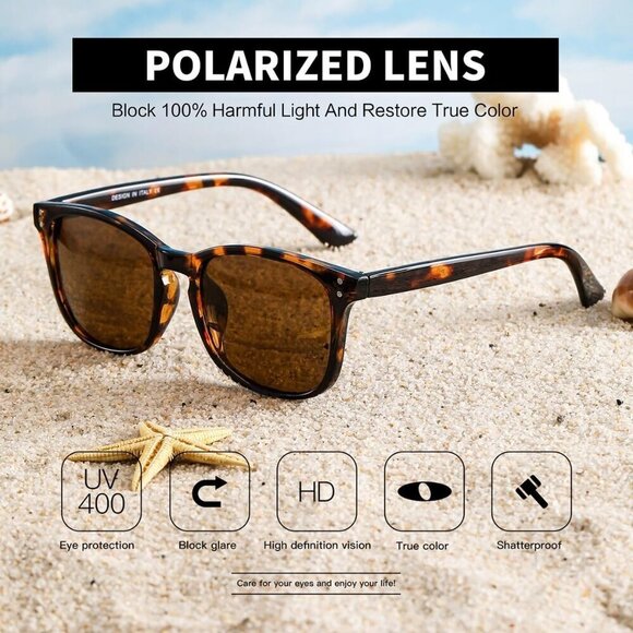 Polarized Sunglasses for Women UV400 Protection 3 Pack Stylish Retro main image 3